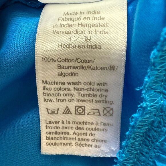 J. Crew Dress Flowy Cover Up XS Tiered Oversize Light Organic Cotton Re-Imagined - Picture 7 of 12